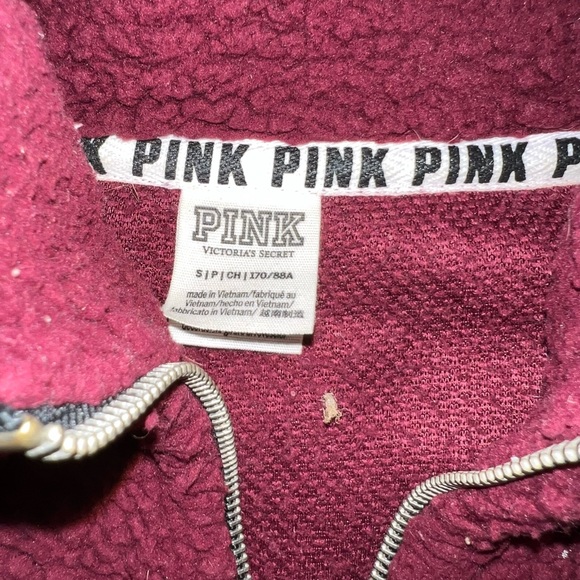 PINK maroon fleece Sherpa - Picture 2 of 2